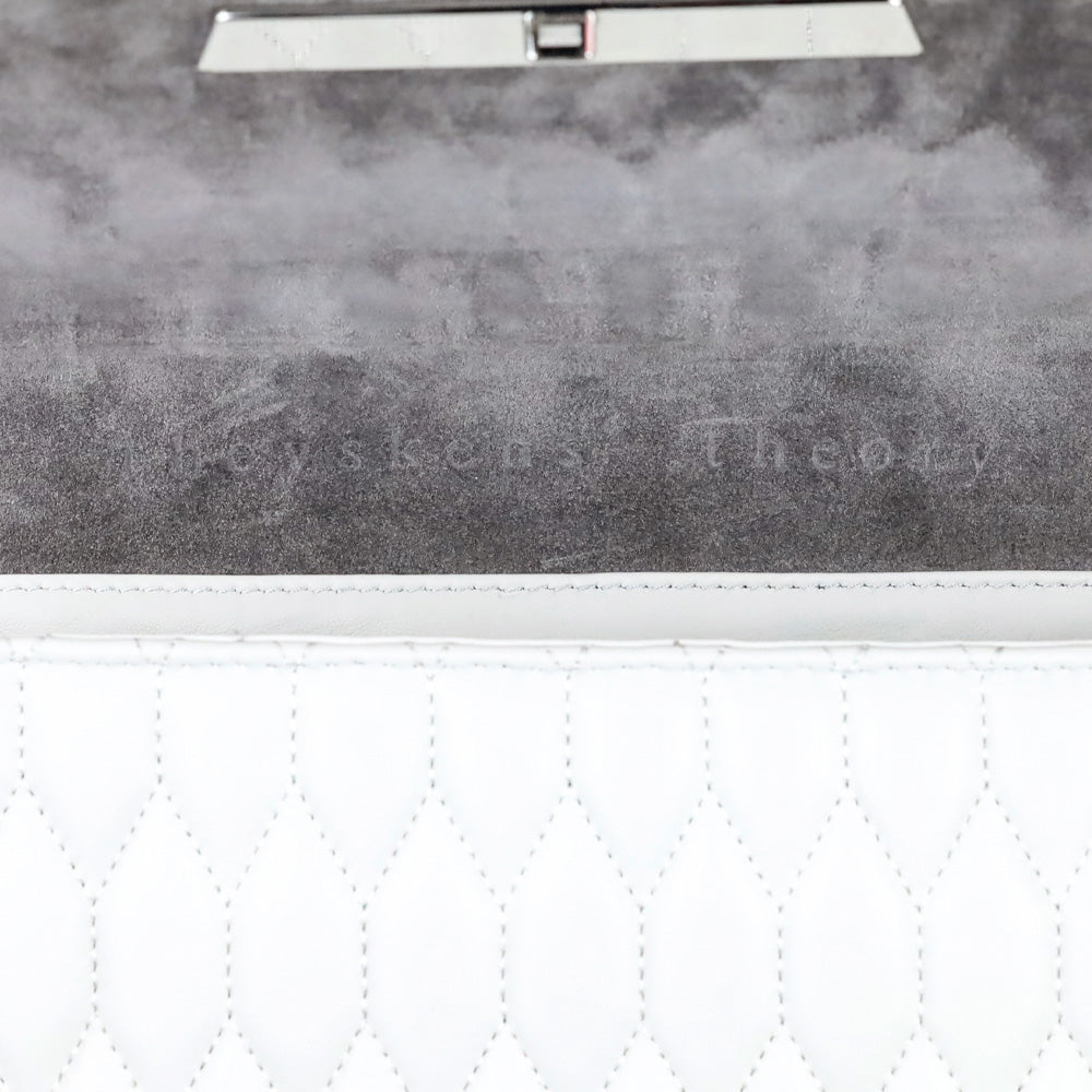 Theyskens' Theory Grey Sara ACAP Quilted Handbag