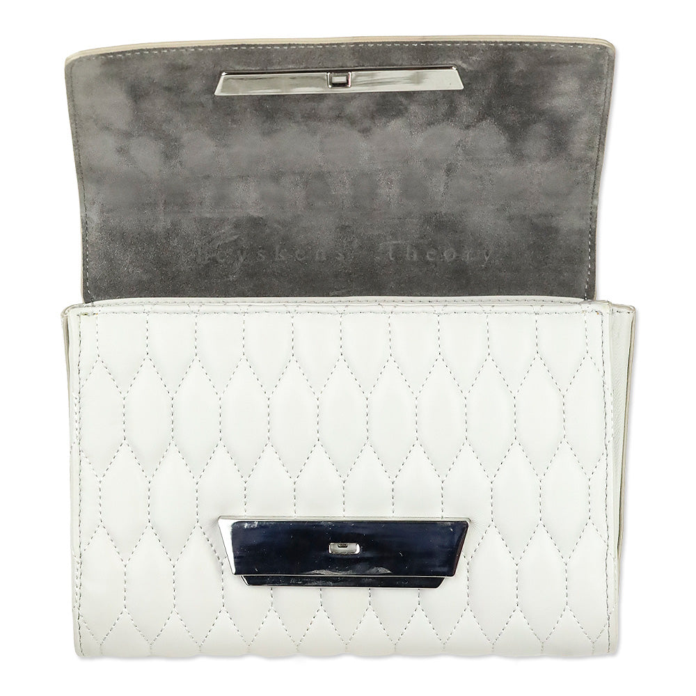 Theyskens' Theory Grey Sara ACAP Quilted Handbag