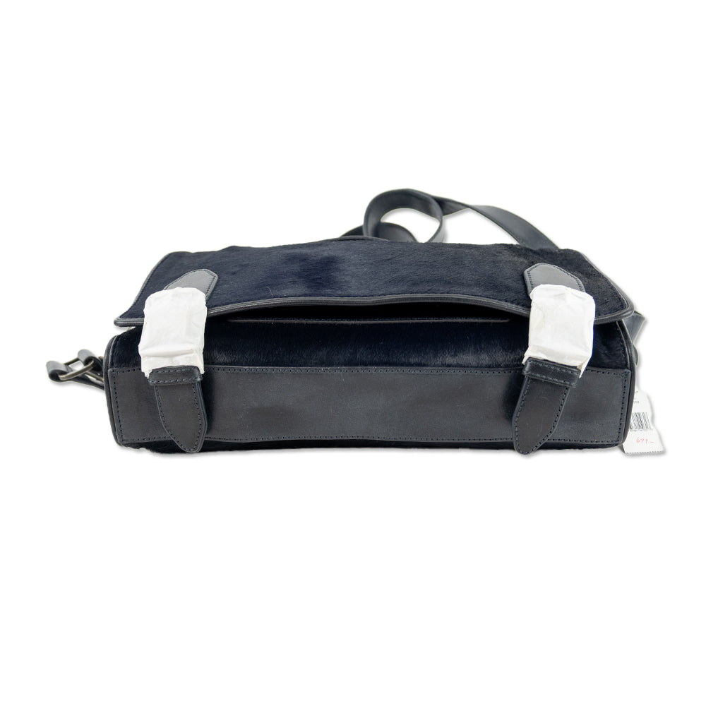 Theyskens' Theory Navy Calf Hair Small Messenger Bag