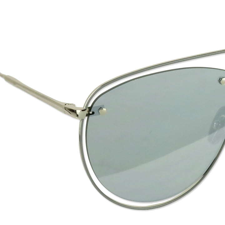 Thom Browne TBS113 01-Z Silver Aviator Sunglasses