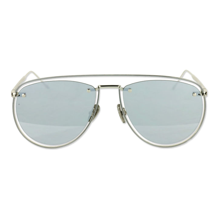 Thom Browne TBS113 01-Z Silver Aviator Sunglasses