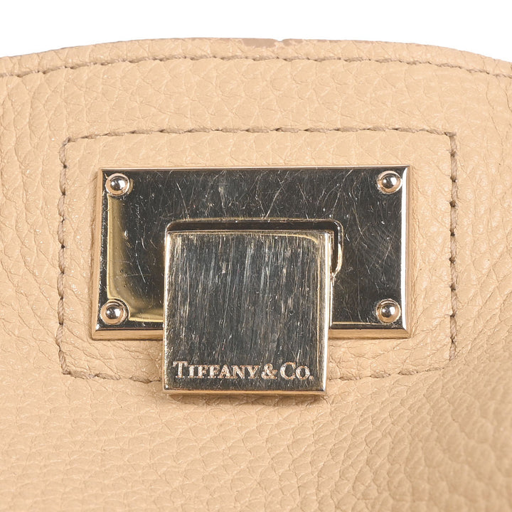Tiffany & Co. Beige Leather Hobo Shoulder Bag