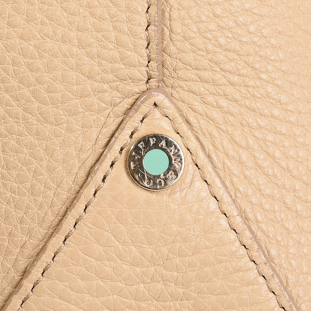Tiffany & Co. Beige Leather Hobo Shoulder Bag