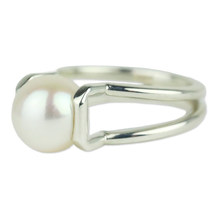 Tiffany HardWear Freshwater Pearl Ring in Sterling Silver