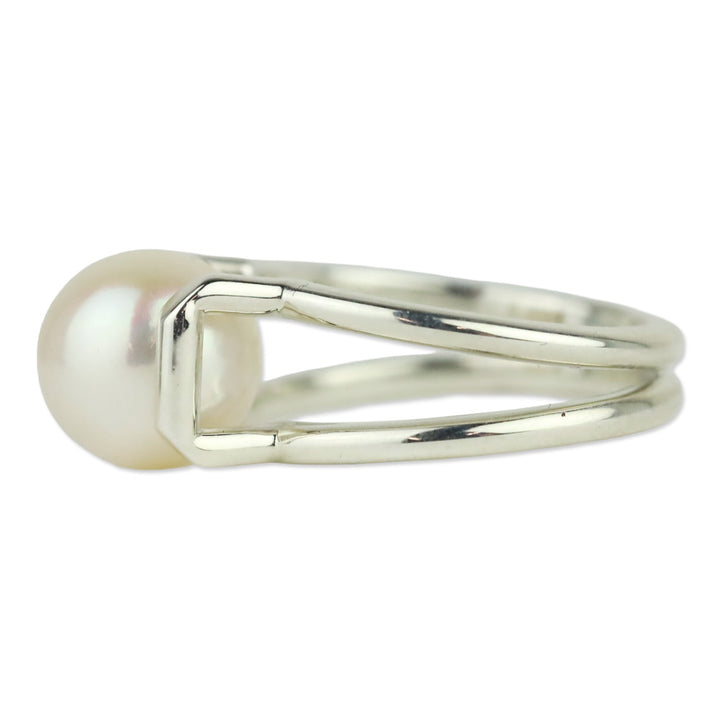 Tiffany HardWear Freshwater Pearl Ring in Sterling Silver