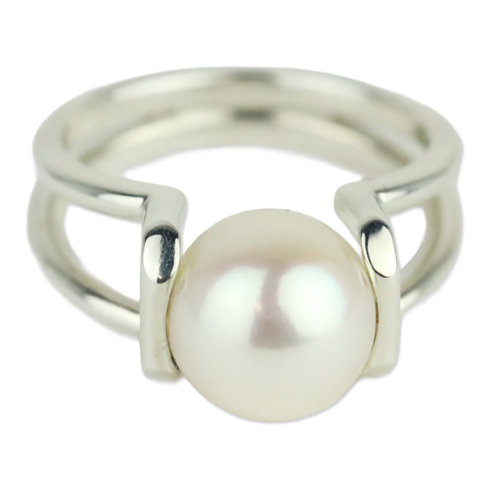 Tiffany HardWear Freshwater Pearl Ring in Sterling Silver