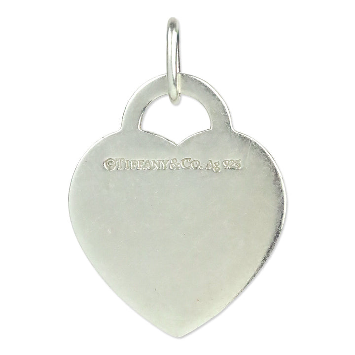 Tiffany & Co. 925 Silver Red LOVE YOU Heart Charm Pendant