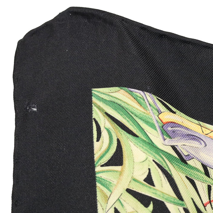 Tiffany & Co. Black Butterfly Print Silk Scarf