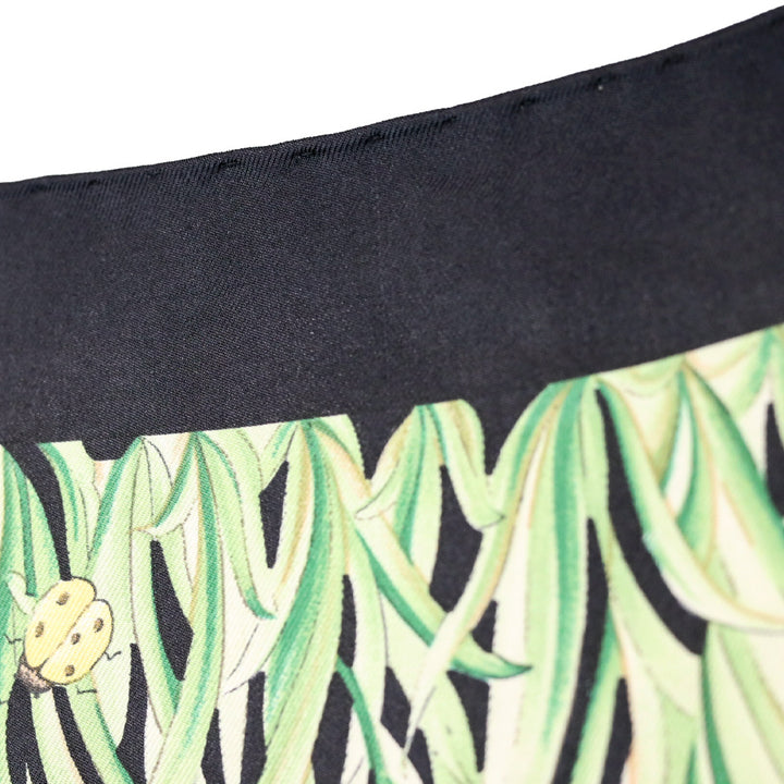 Tiffany & Co. Black Butterfly Print Silk Scarf
