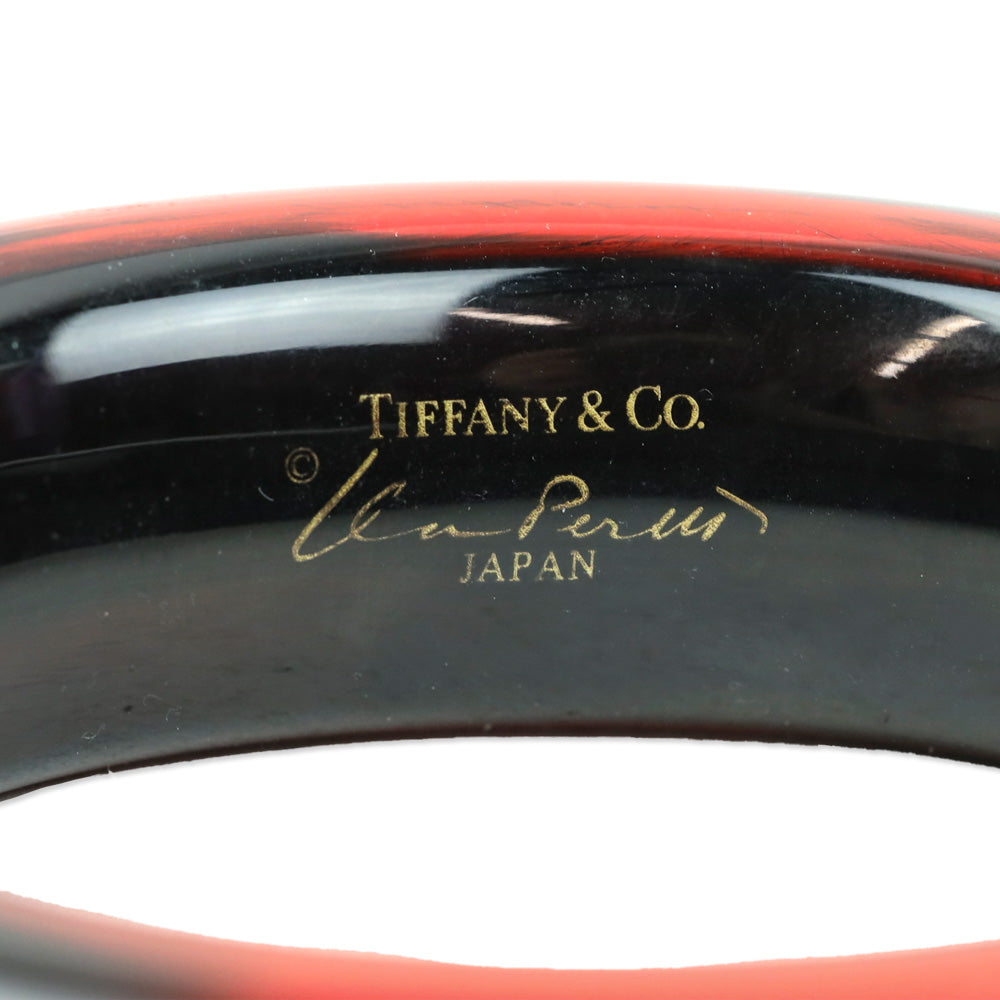 Tiffany & Co. Elsa Peretti® Red/Black Lacquer Bangle