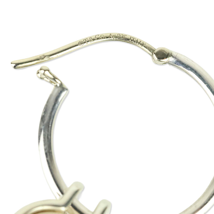 Tiffany & Co. HardWear Pearl Hoop Earrings in Sterling Silver