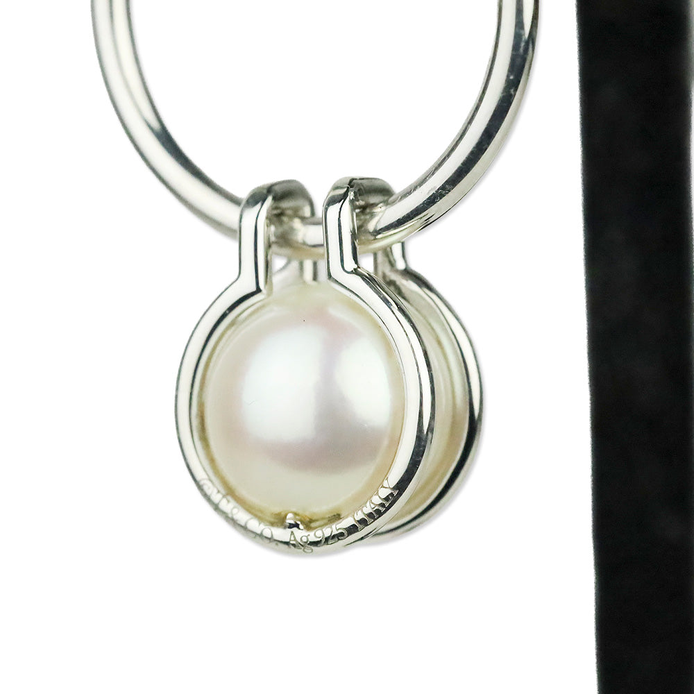 Tiffany & Co. HardWear Pearl Hoop Earrings in Sterling Silver