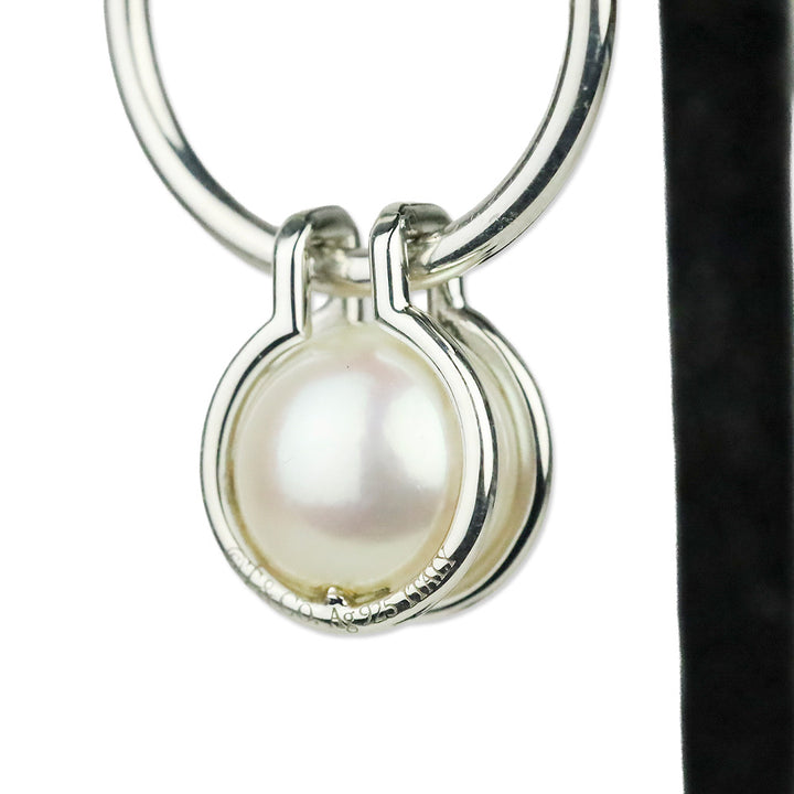 Tiffany & Co. HardWear Pearl Hoop Earrings in Sterling Silver