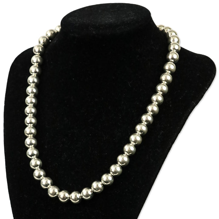 Tiffany & Co. HardWear Sterling Silver 8 MM Bead Ball Necklace