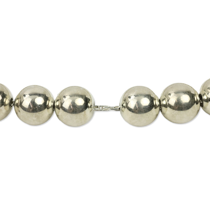 Tiffany & Co. HardWear Sterling Silver 8 MM Bead Ball Necklace