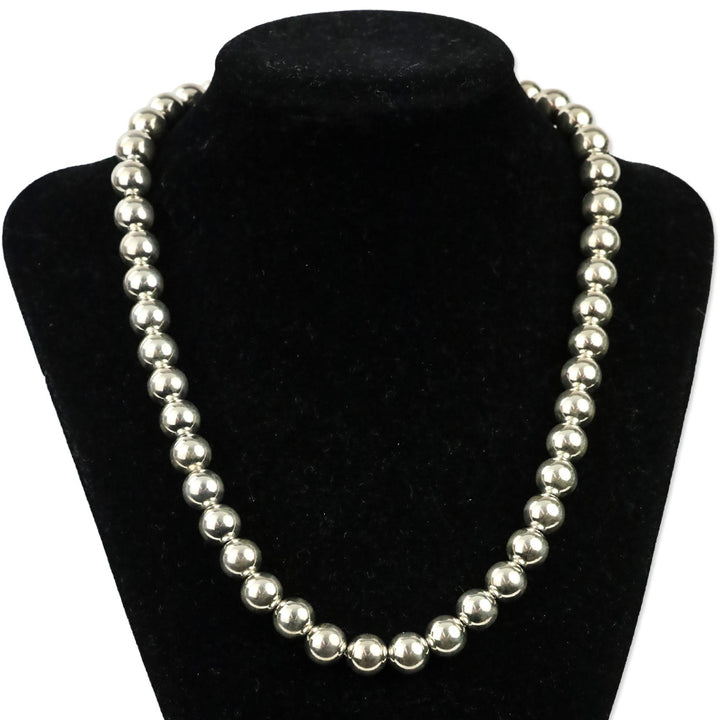 Tiffany & Co. HardWear Sterling Silver 8 MM Bead Ball Necklace