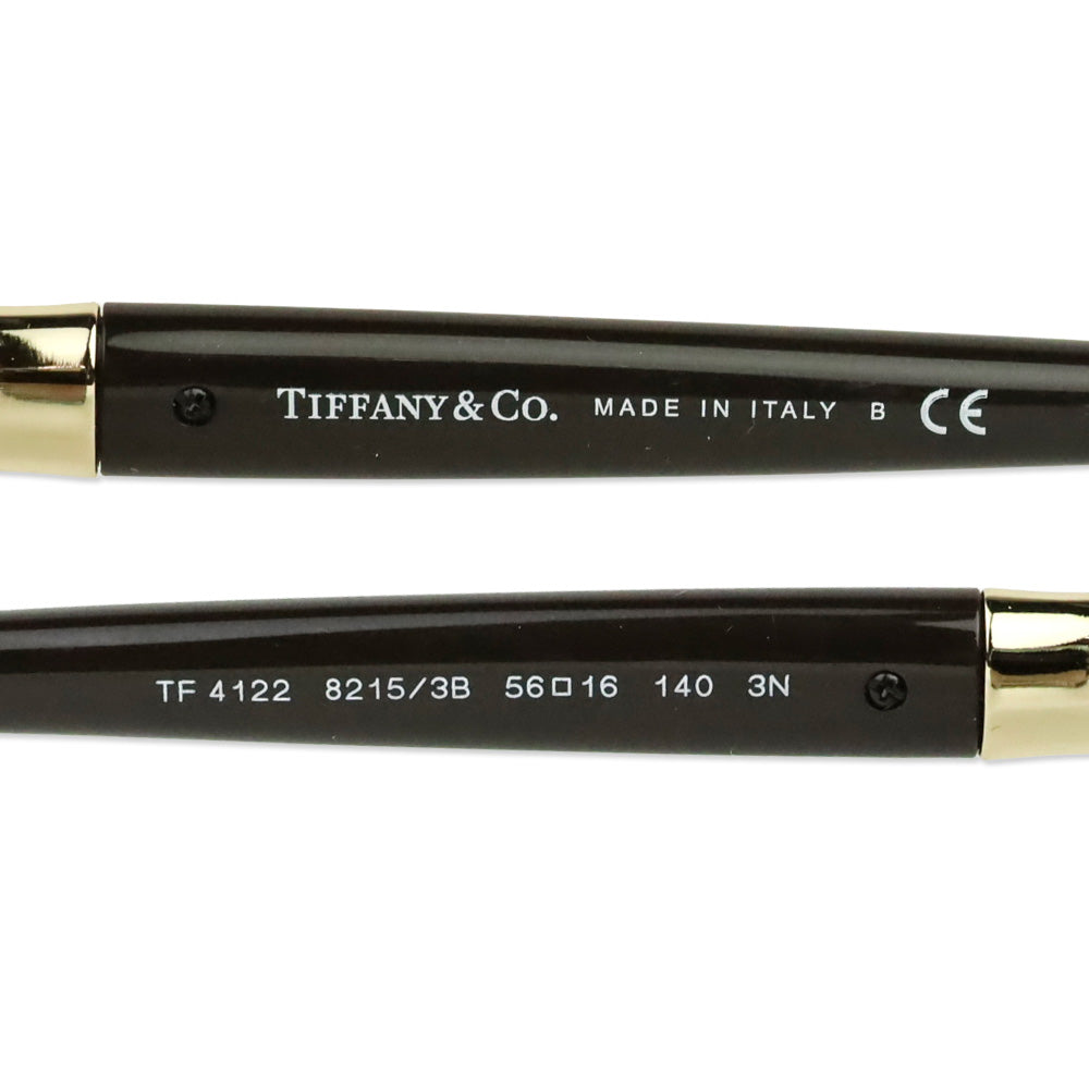 Tiffany & Co. Havana/Teal Spotted Acetate Cat Eye Sunglasses