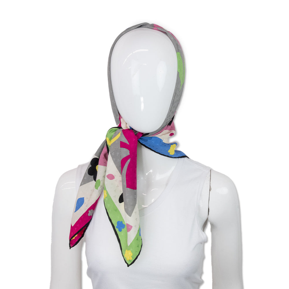 Tiffany & Co. Multi Color Silk Printed Scarf