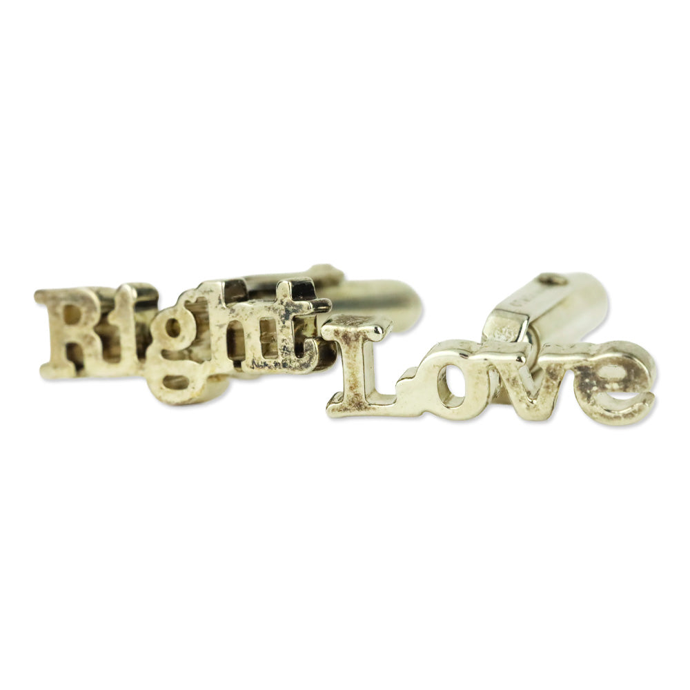 Tiffany & Co. Right Love 'A.B.D.' 925 Cufflinks
