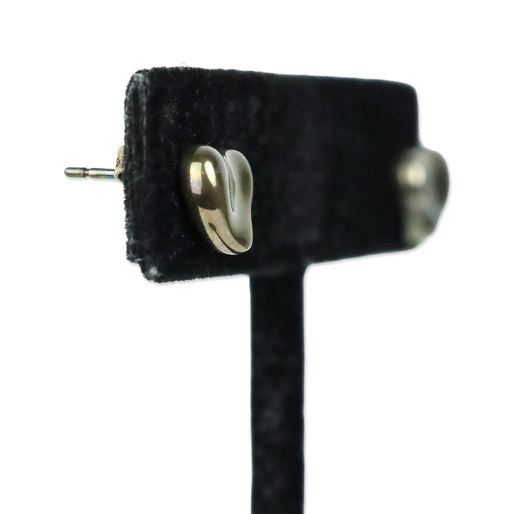 Tiffany & Co. Sterling Silver Elsa Peretti Full Heart Earrings