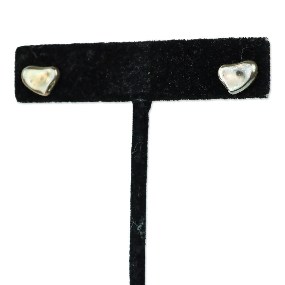 Tiffany & Co. Sterling Silver Elsa Peretti Full Heart Earrings