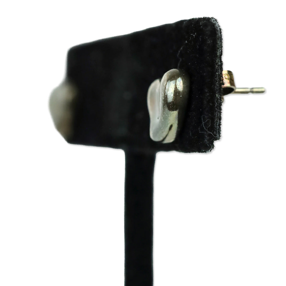 Tiffany & Co. Sterling Silver Elsa Peretti Full Heart Earrings