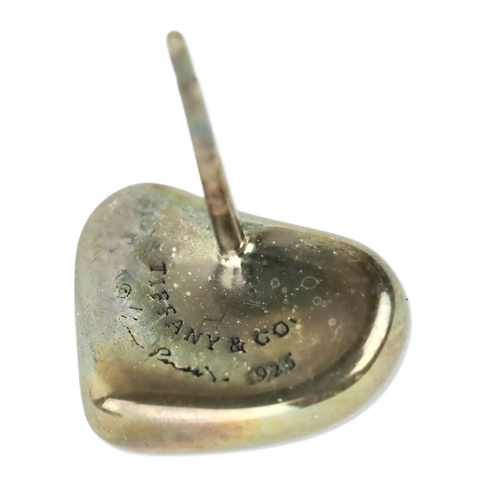 Tiffany & Co. Sterling Silver Elsa Peretti Full Heart Earrings
