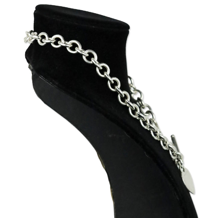 Tiffany & Co. Sterling Silver Heart Tag Toggle Chain Necklace