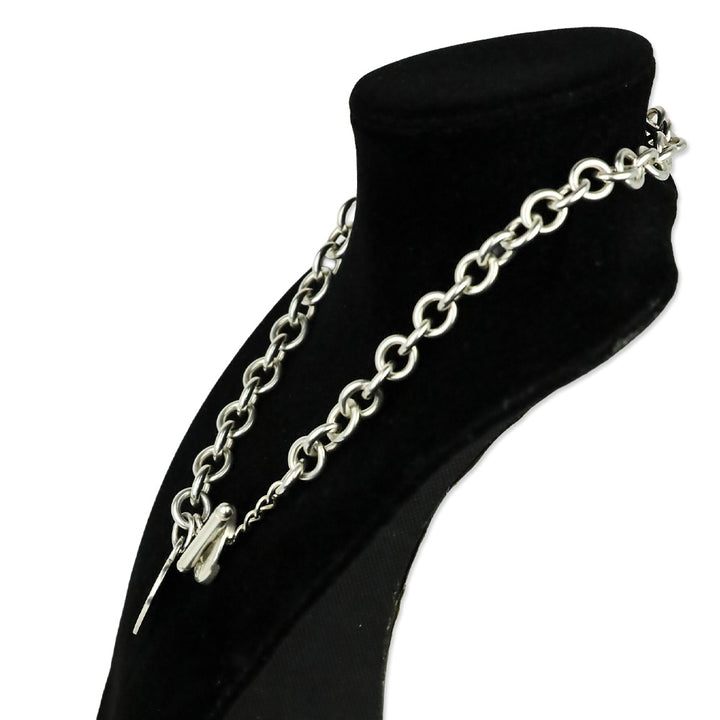 Tiffany & Co. Sterling Silver Heart Tag Toggle Chain Necklace