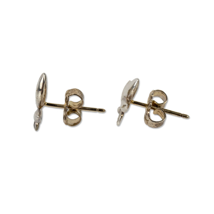 Tiffany & Co. Sterling Silver Olive Leaf Stud Earrings