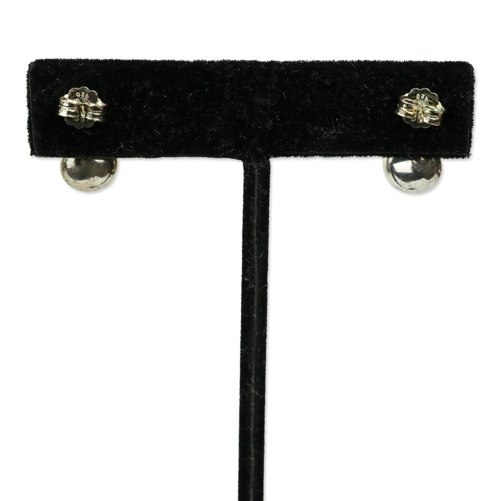 Tiffany & Co. Sterling Silver Pearl Infinity Stud Earrings