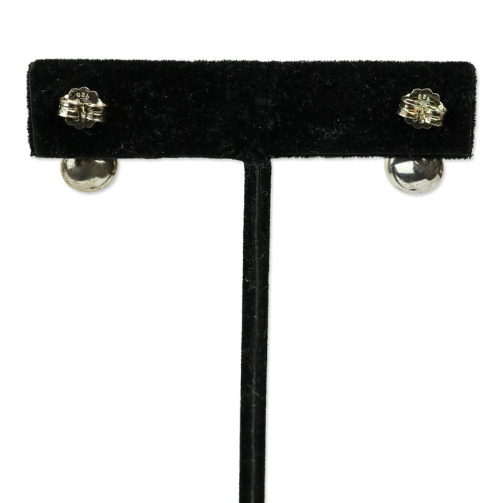 Tiffany & Co. Sterling Silver Pearl Infinity Stud Earrings