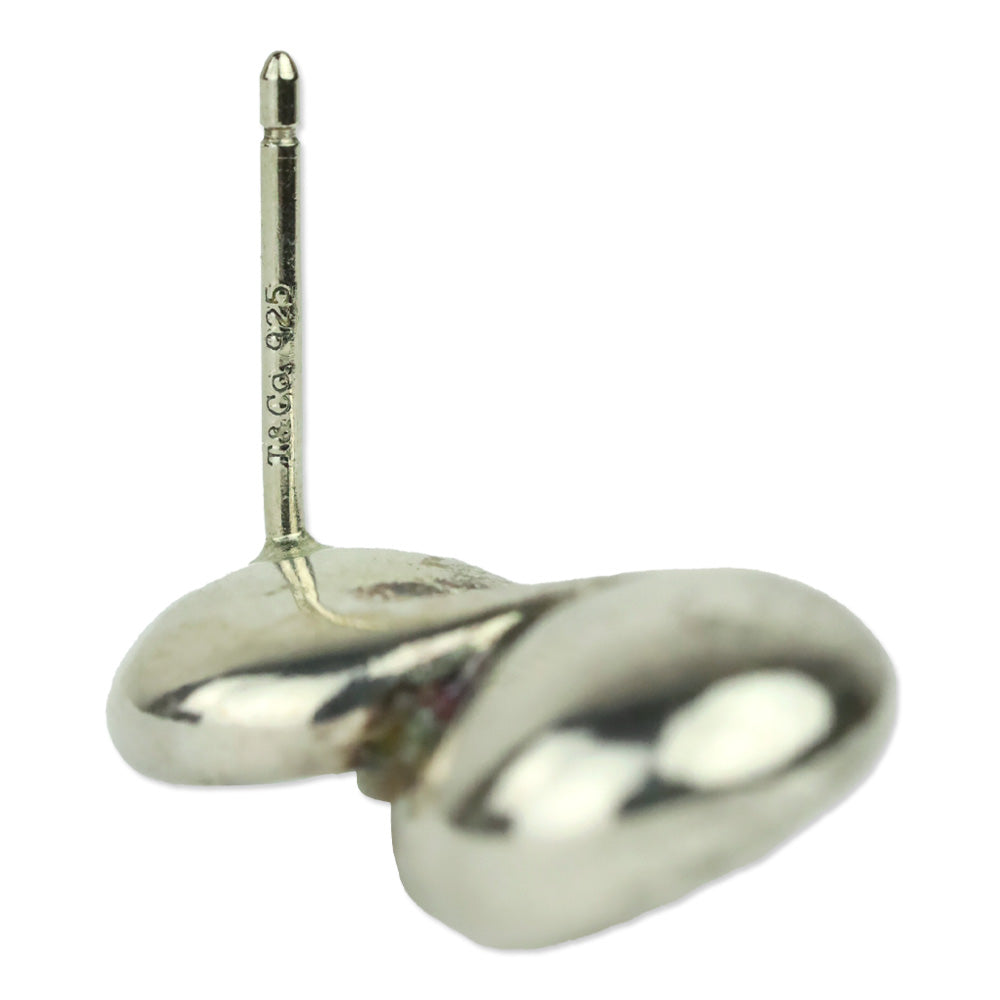 Tiffany & Co. Sterling Silver Pearl Infinity Stud Earrings