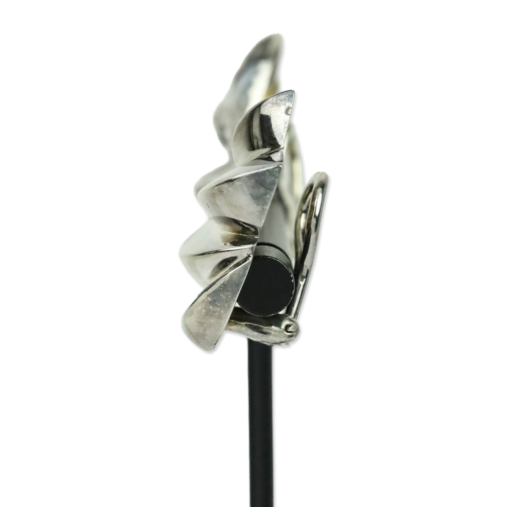 Tiffany & Co. Vintage Sterling Ivy Leaf Dome Clip-On Earrings