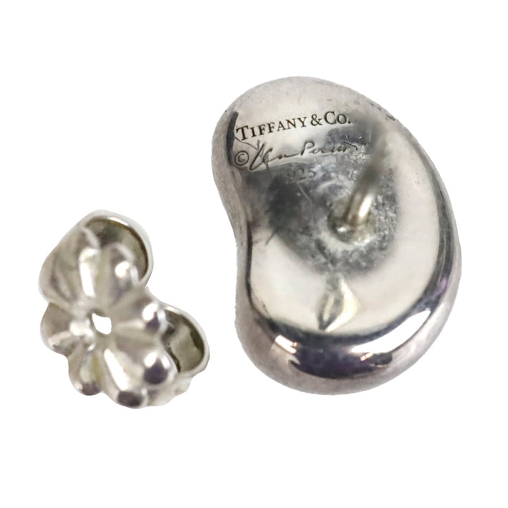 Tiffany & Co. Sterling Silver Bean Design Stud Earrings