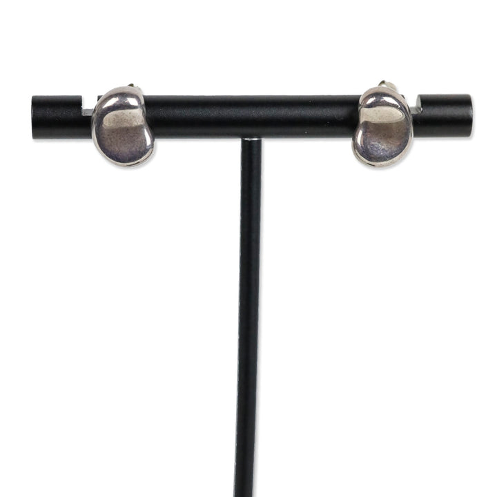 Tiffany & Co. Sterling Silver Bean Design Stud Earrings
