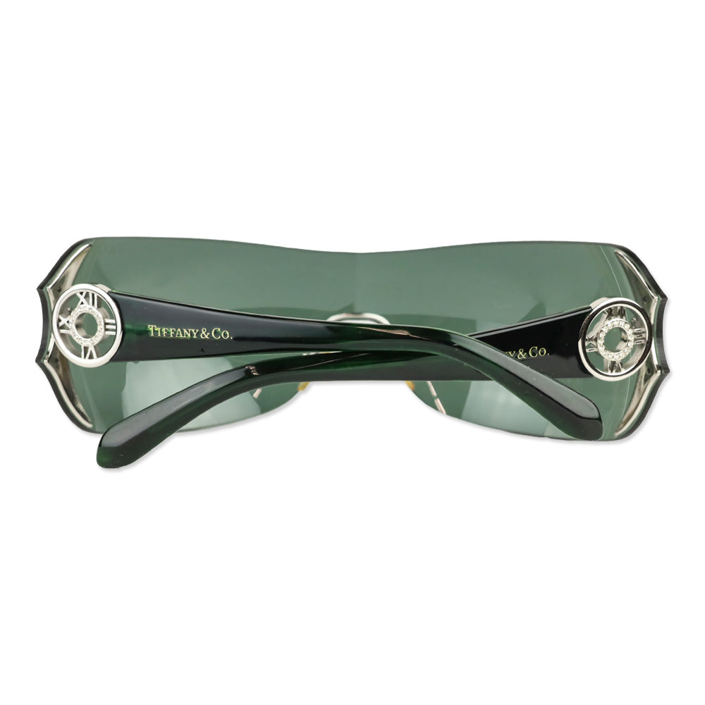 Tiffany & Co Green Tinted Atlas Shield Sunglasses