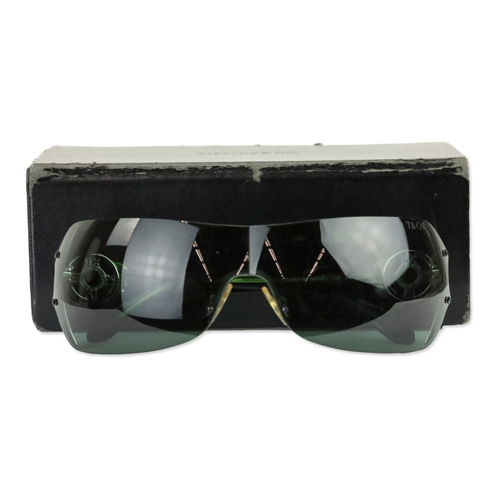 Tiffany & Co Green Tinted Atlas Shield Sunglasses
