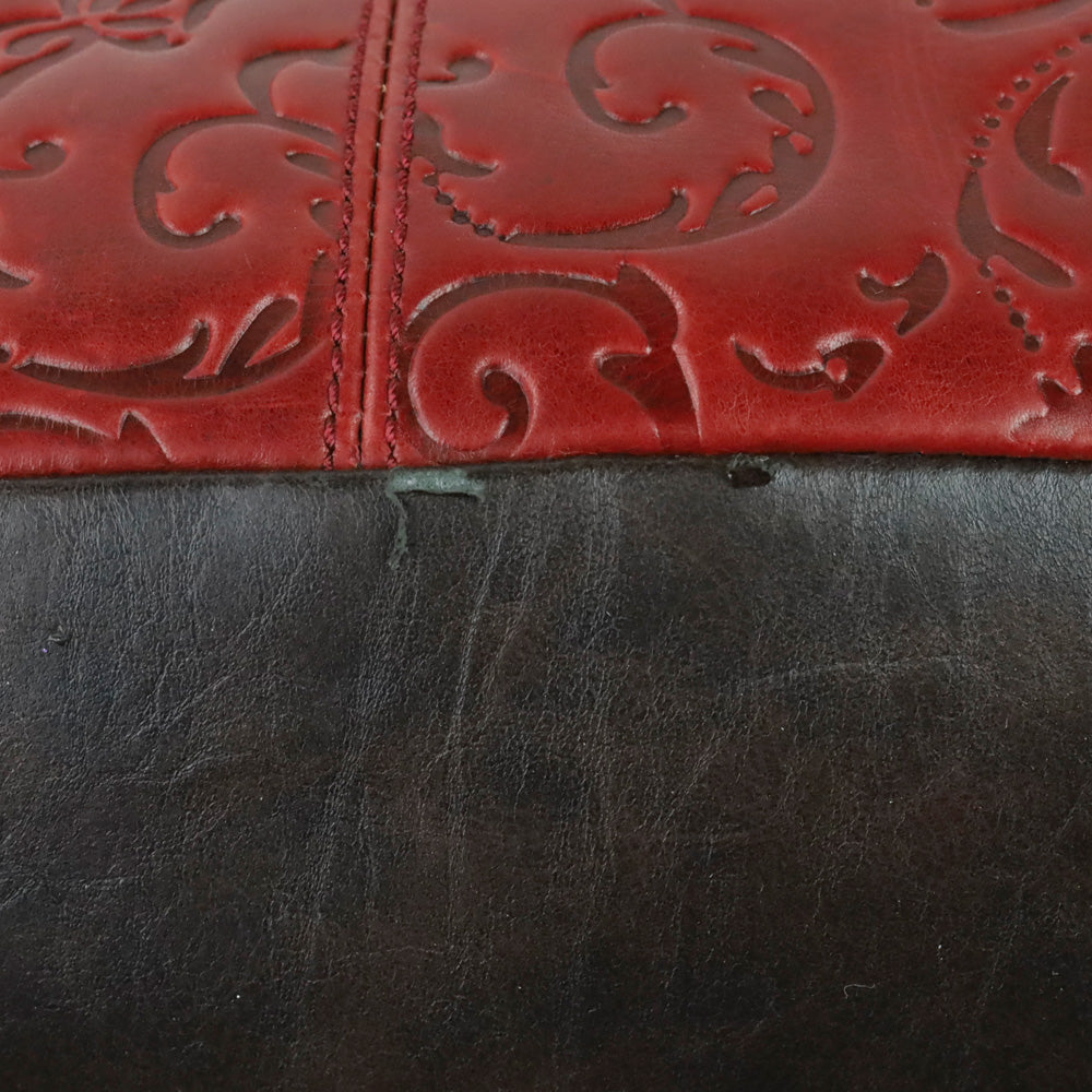 Tignanello Rouge Classic Beauty Leather Hobo Bag