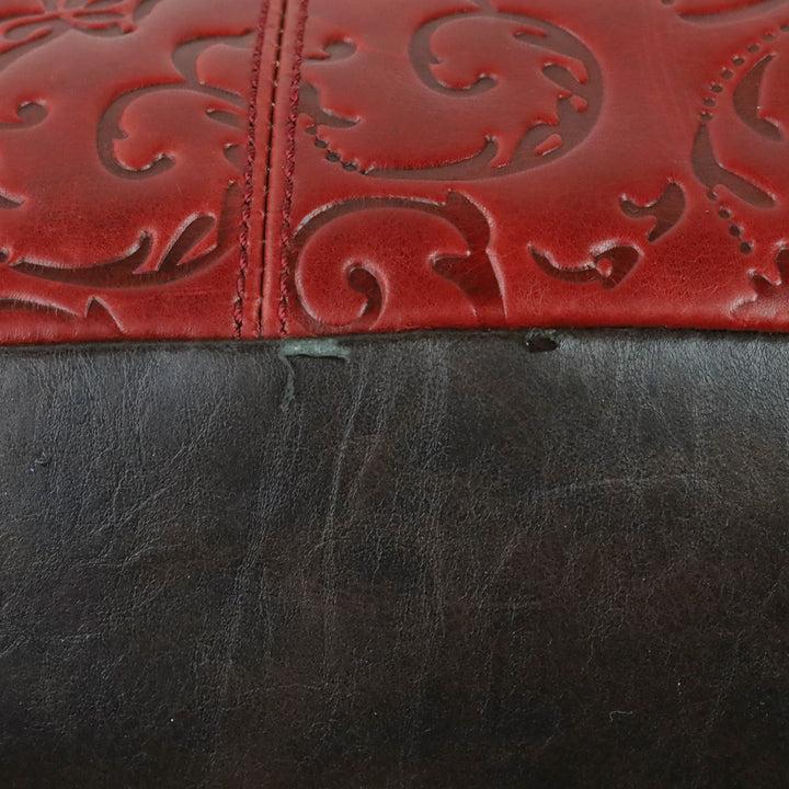 Tignanello Rouge Classic Beauty Leather Hobo Bag
