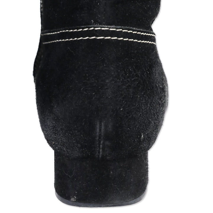 Tod's Black Suede Knee High Boots