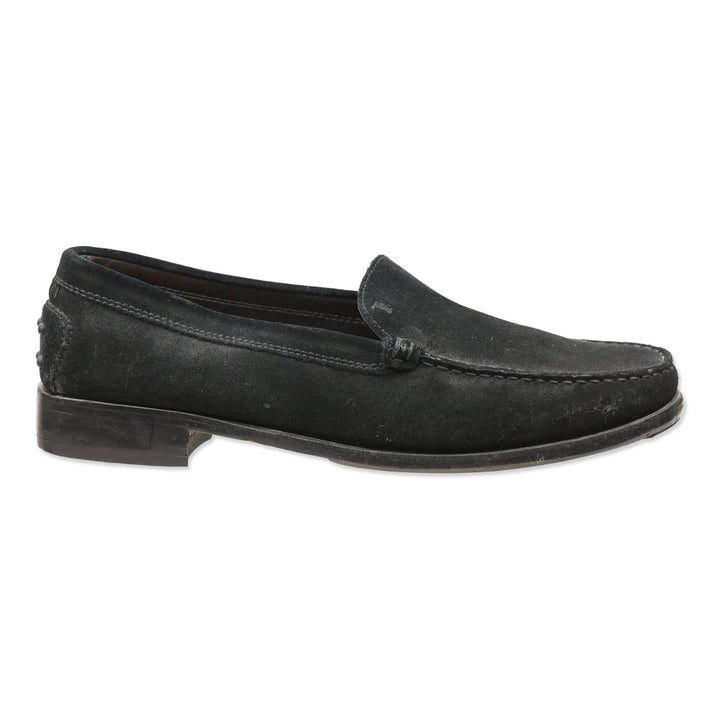 Tod's Black Suede Loafers