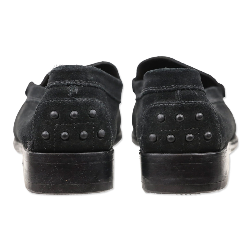 Tod's Black Suede Loafers