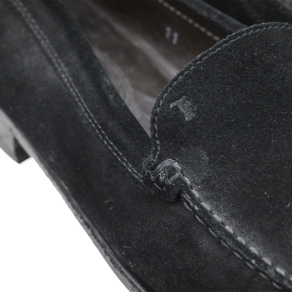 Tod's Black Suede Loafers