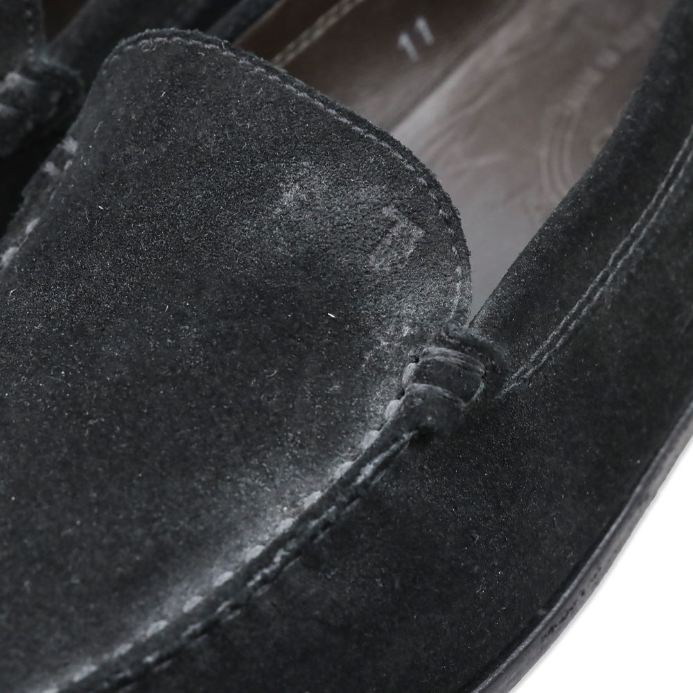 Tod's Black Suede Loafers