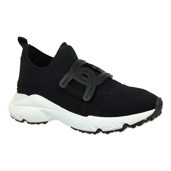 Tod's Black Technical Fabric Chain Low-Top Kate Sneakers