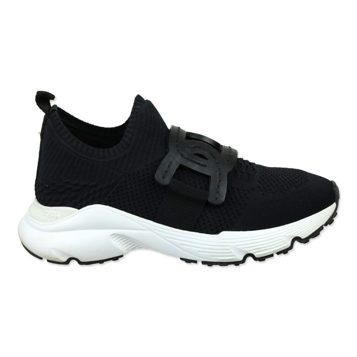 Tod's Black Technical Fabric Chain Low-Top Kate Sneakers