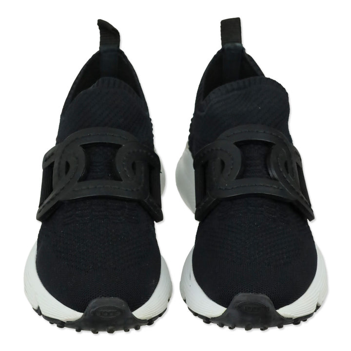 Tod's Black Technical Fabric Chain Low-Top Kate Sneakers