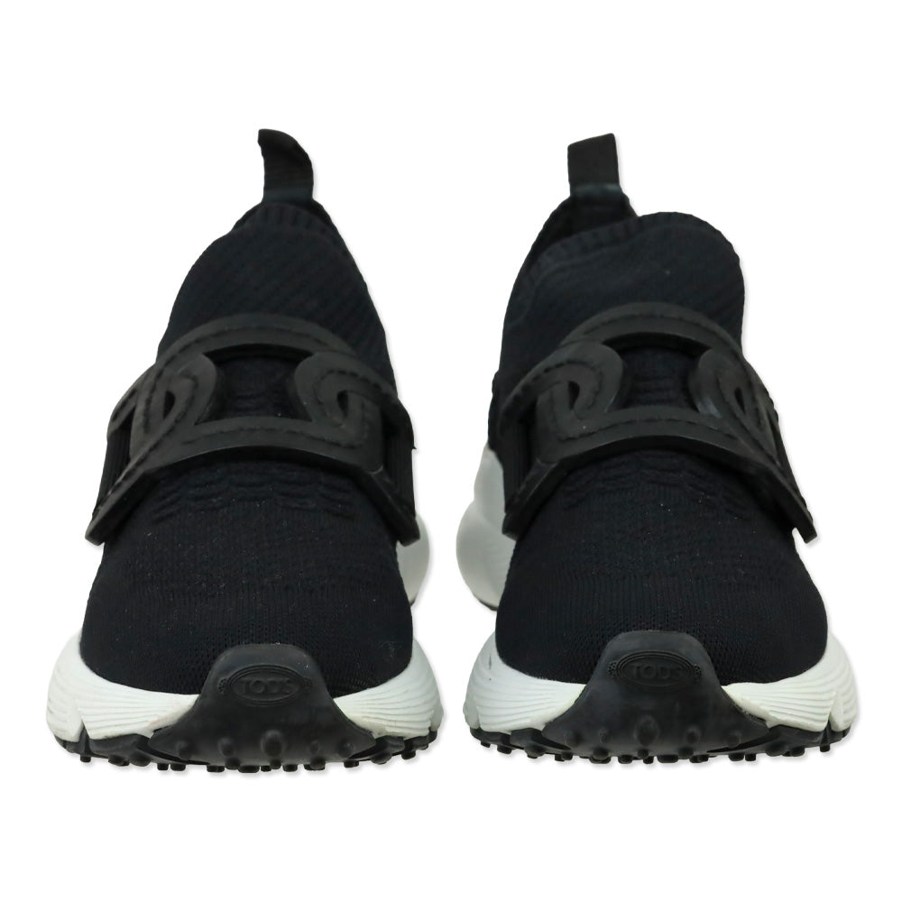 Tod's Black Technical Fabric Chain Low-Top Kate Sneakers
