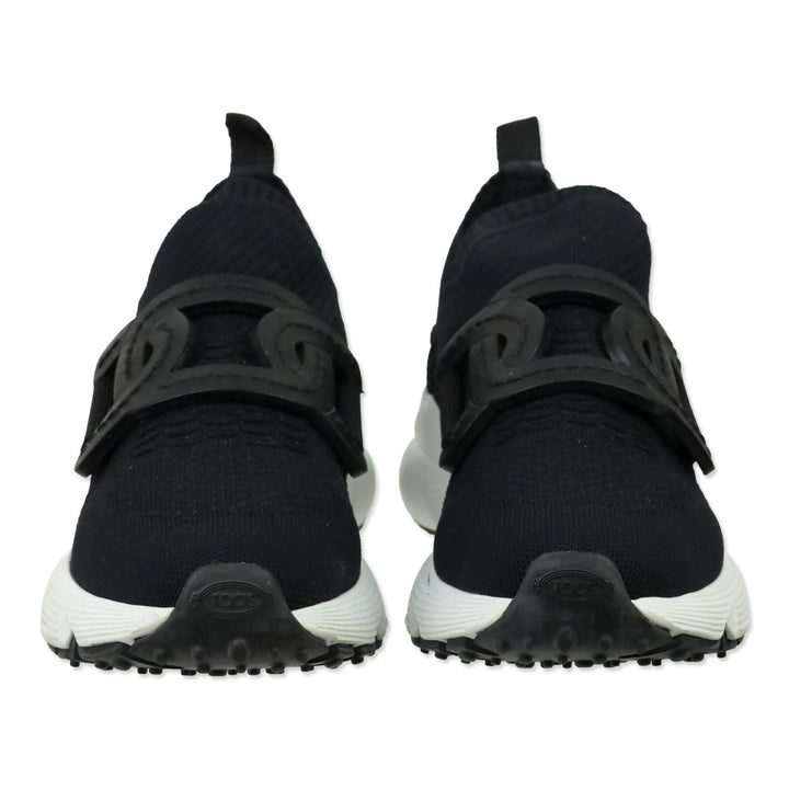 Tod's Black Technical Fabric Chain Low-Top Kate Sneakers